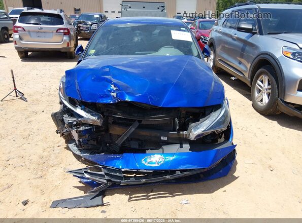 KMHLS4AG2MU187438 2021 HYUNDAI ELANTRA Blue Vista interior trasera