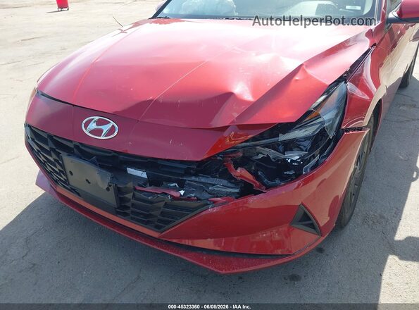 KMHLS4AG2MU200303 2021 HYUNDAI ELANTRA Красный Вид спереди