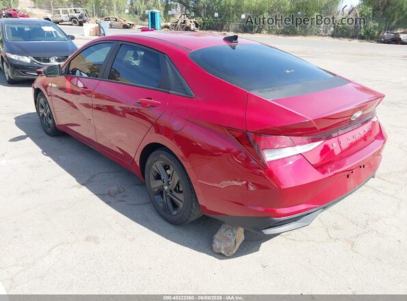 KMHLS4AG2MU200303 2021 HYUNDAI ELANTRA Красный Задняя левая четверть