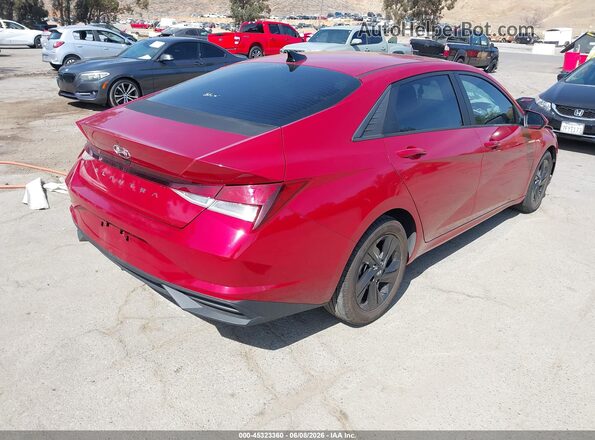 KMHLS4AG2MU200303 2021 HYUNDAI ELANTRA Красный Задняя правая четверть
