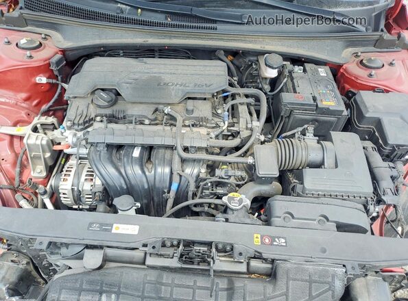 KMHLS4AG2PU485508 2023 HYUNDAI ELANTRA Red Вид задньої частини салону