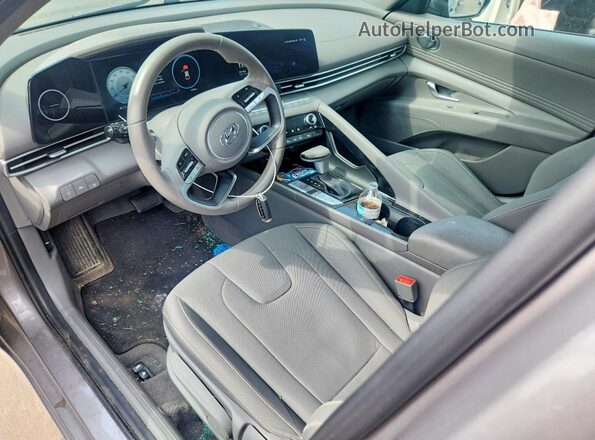 KMHLS4AG2PU618901 2023 HYUNDAI ELANTRA Gray Widok deski rozdzielczej