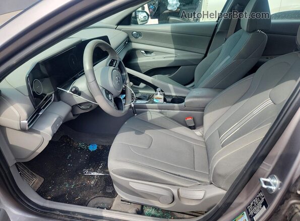 KMHLS4AG2PU618901 2023 HYUNDAI ELANTRA Gray Widok wnętrza z przodu