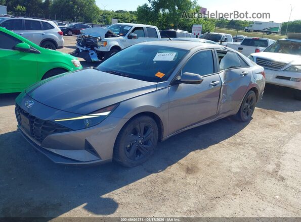 KMHLS4AG3NU324100 2022 HYUNDAI ELANTRA Gray Vista tres cuartos delantera izquierda