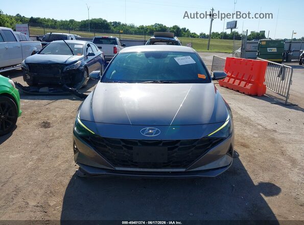 KMHLS4AG3NU324100 2022 HYUNDAI ELANTRA Gray Vista del cuadro de instrumentos