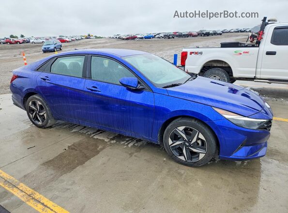 KMHLS4AG3PU625582 2023 HYUNDAI ELANTRA Blue Передня права чверть