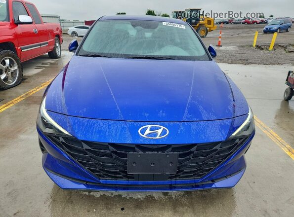 KMHLS4AG3PU625582 2023 HYUNDAI ELANTRA Blue Вид спереду