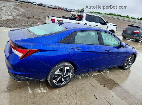 KMHLS4AG3PU625582 2023 HYUNDAI ELANTRA Blue Задня права чверть