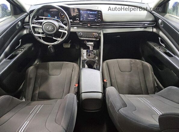 KMHLS4AG4NU336899 2022 HYUNDAI ELANTRA Blue Dashboard view