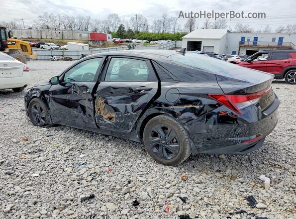 KMHLS4AG4NU369658 2022 HYUNDAI ELANTRA Black Задня ліва чверть