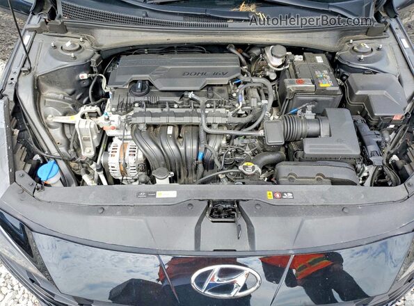 KMHLS4AG4NU369658 2022 HYUNDAI ELANTRA Black Вид задньої частини салону