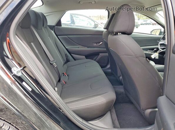 KMHLS4AG4NU369658 2022 HYUNDAI ELANTRA Black Вид задніх сидінь