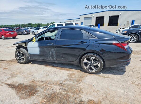 KMHLS4AG4PU413189 2023 HYUNDAI ELANTRA Black უკანა მარცხენა
