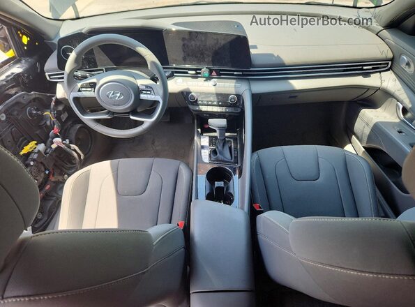 KMHLS4AG4PU413189 2023 HYUNDAI ELANTRA Black წინა პანელის ხედი