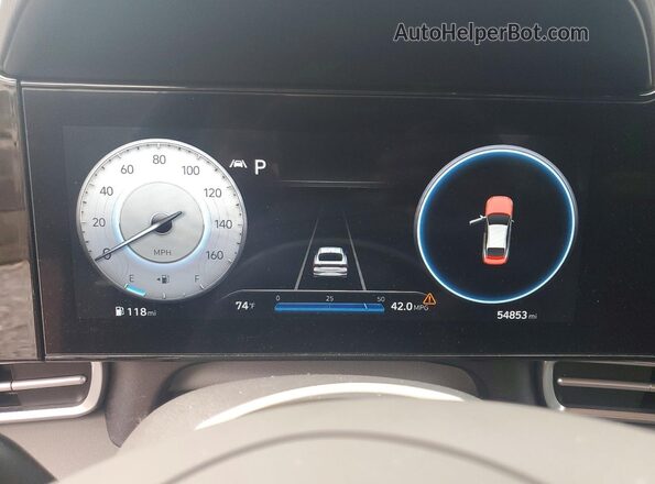 KMHLS4AG4PU494582 2023 HYUNDAI ELANTRA Gray Vista del cuadro de instrumentos