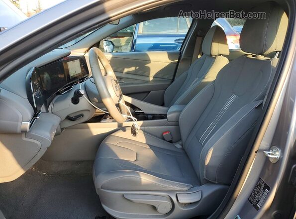 KMHLS4AG4PU508643 2023 HYUNDAI ELANTRA Серый Вид салона спереди