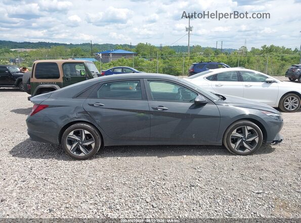 KMHLS4AG4PU612517 2023 HYUNDAI ELANTRA Серый Вид задней части салона
