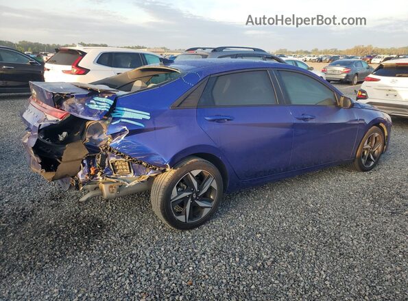 KMHLS4AG4PU631729 2023 HYUNDAI ELANTRA Blue Հետևի աջ