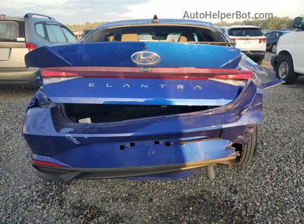 KMHLS4AG4PU631729 2023 HYUNDAI ELANTRA Blue Հետևի տեսք
