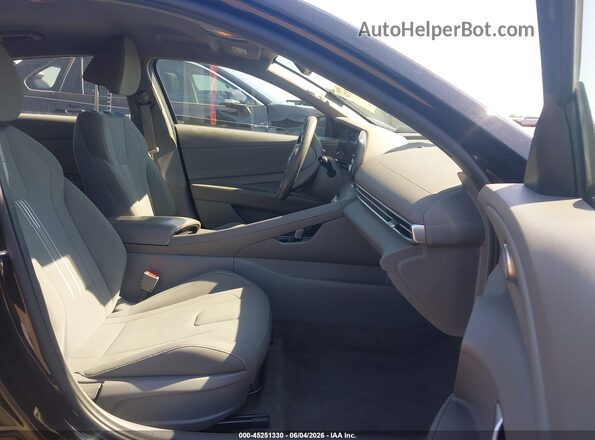 KMHLS4AG5NU276468 2022 HYUNDAI ELANTRA Black Սալոնի դիմացի տեսք