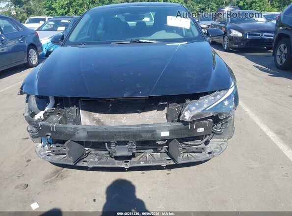 KMHLS4AG5NU276468 2022 HYUNDAI ELANTRA Black Դիմացի տեսք