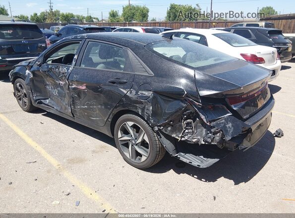 KMHLS4AG5PU383409 2023 HYUNDAI ELANTRA Black Tył lewy