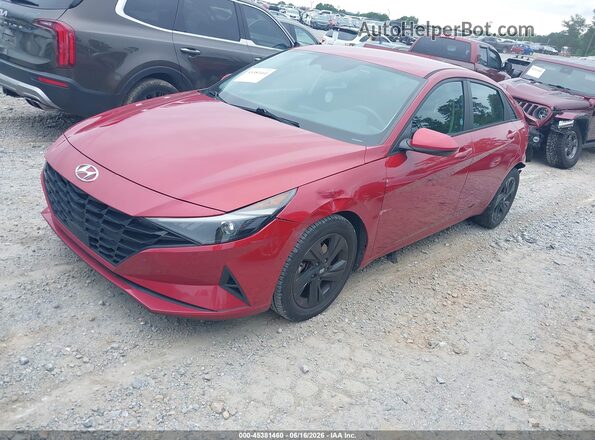 KMHLS4AG6MU064340 2021 HYUNDAI ELANTRA Red Przód lewy