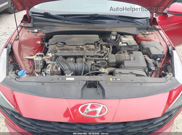KMHLS4AG6MU064340 2021 HYUNDAI ELANTRA Red Widok z tyłu