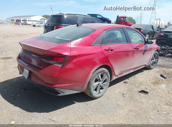 KMHLS4AG6MU168942 2021 HYUNDAI ELANTRA Red Trasero derecho