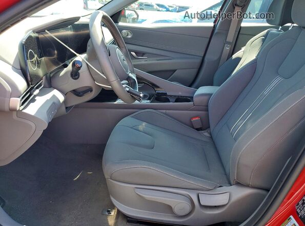 KMHLS4AG6PU418717 2023 HYUNDAI ELANTRA Red Սալոնի դիմացի տեսք