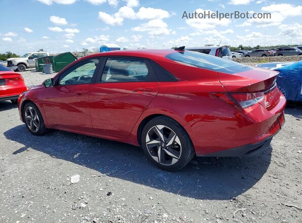 KMHLS4AG6PU418717 2023 HYUNDAI ELANTRA Red Հետևի ձախ