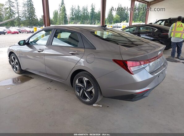 KMHLS4AG6PU521748 2023 HYUNDAI ELANTRA Серебряный Задняя левая четверть