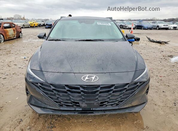 KMHLS4AG6PU568021 2023 HYUNDAI ELANTRA Black Դիմացի տեսք