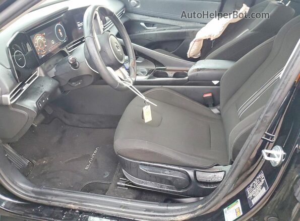 KMHLS4AG6PU568021 2023 HYUNDAI ELANTRA Black Սալոնի դիմացի տեսք