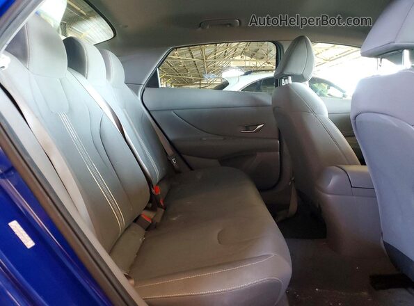 KMHLS4AG6PU591783 2023 HYUNDAI ELANTRA Синий Вид задних сидений