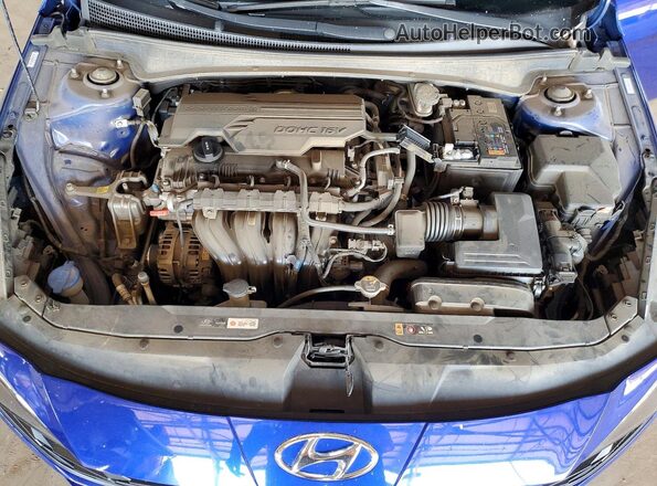 KMHLS4AG6PU591783 2023 HYUNDAI ELANTRA Синий Вид задней части салона