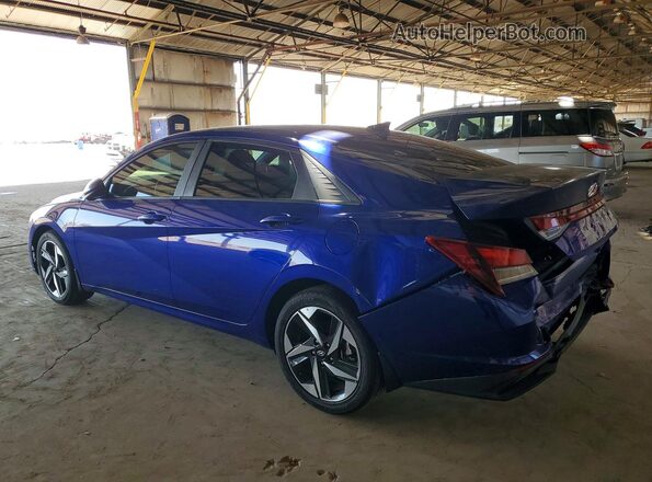 KMHLS4AG6PU591783 2023 HYUNDAI ELANTRA Синий Задняя левая четверть
