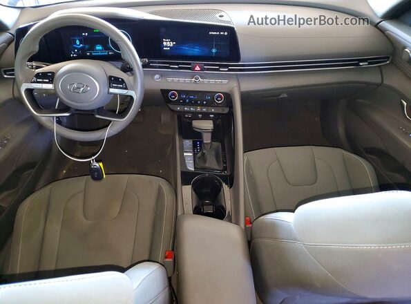 KMHLS4AG6PU591783 2023 HYUNDAI ELANTRA Синий Вид панели приборов