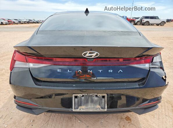 KMHLS4AG7MU211717 2021 HYUNDAI ELANTRA Черный Вид сзади