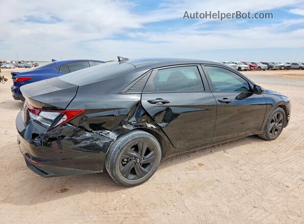 KMHLS4AG7MU211717 2021 HYUNDAI ELANTRA Черный Задняя правая четверть