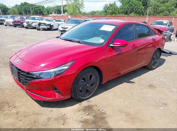 KMHLS4AG7NU336279 2022 HYUNDAI ELANTRA Red Przód lewy