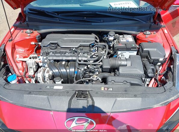 KMHLS4AG7NU336279 2022 HYUNDAI ELANTRA Red Widok z tyłu