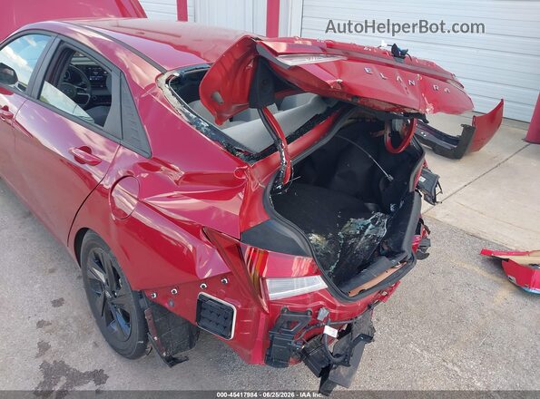 KMHLS4AG7NU342843 2022 HYUNDAI ELANTRA Red Դիմացի տեսք