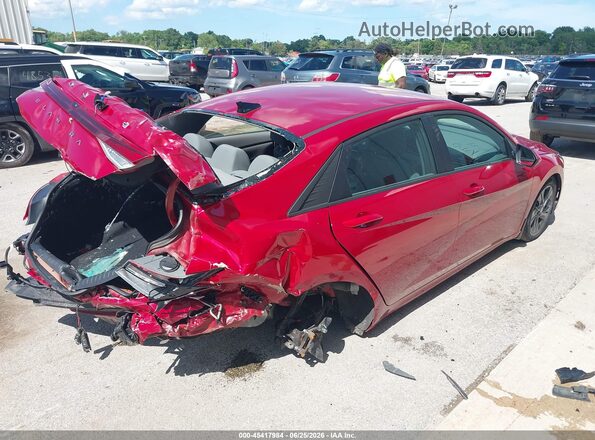 KMHLS4AG7NU342843 2022 HYUNDAI ELANTRA Red Հետևի աջ