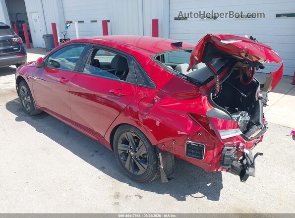 KMHLS4AG7NU342843 2022 HYUNDAI ELANTRA Red Հետևի ձախ