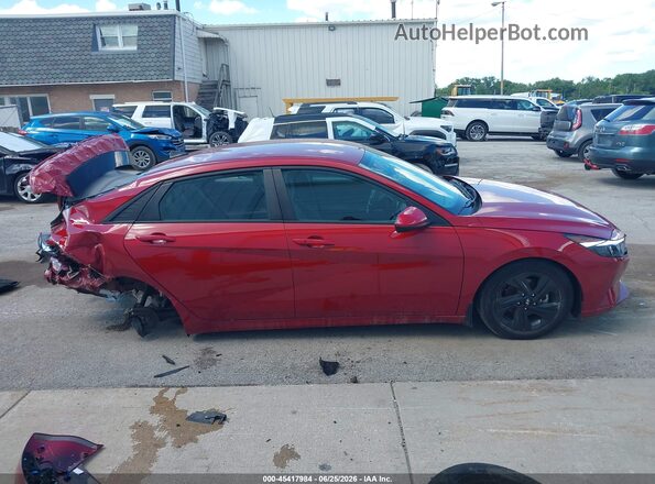 KMHLS4AG7NU342843 2022 HYUNDAI ELANTRA Red Սալոնի հետևի տեսք