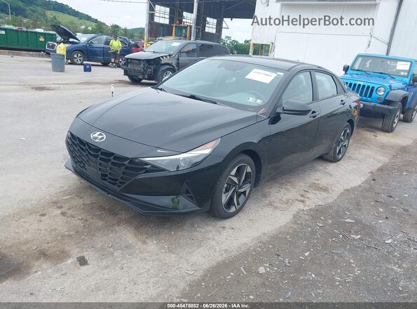 KMHLS4AG7PU595793 2023 HYUNDAI ELANTRA Black Przód lewy