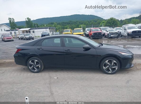 KMHLS4AG7PU595793 2023 HYUNDAI ELANTRA Black Widok wnętrza z tyłu