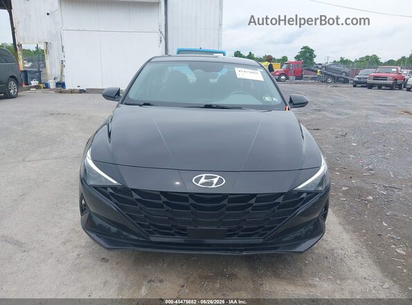 KMHLS4AG7PU595793 2023 HYUNDAI ELANTRA Black Widok zestawu wskaźników