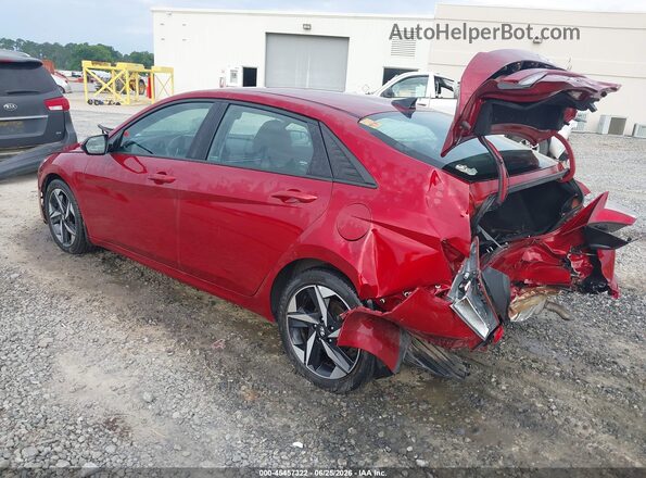 KMHLS4AG7PU597656 2023 HYUNDAI ELANTRA Red უკანა მარცხენა